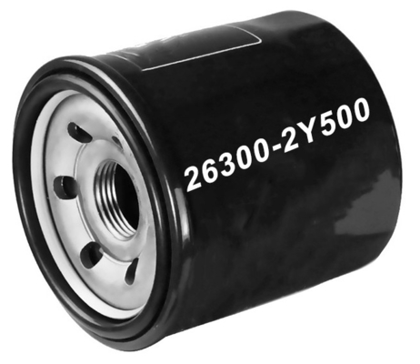 OE 26300-02501 For Hyundai 26300 2Y500 Metal And Filter Paper Material Oil Filter